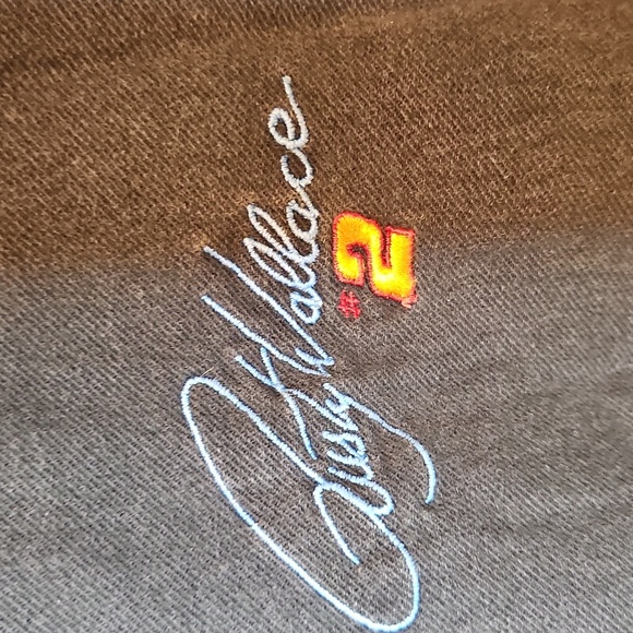 Nascar Racing Rusty Wallace #2 Miller Draft 90s Cottontops Denim Sweatshirt sz.L - Picture 2 of 10